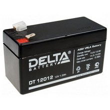 Аккумулятор Delta DT 12012, 12В, 1.2Ач, cвинцово-кислотный