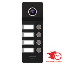 Вызывная панель видеодомофона NOVIcam FANTASY 4 BLACK с камерой