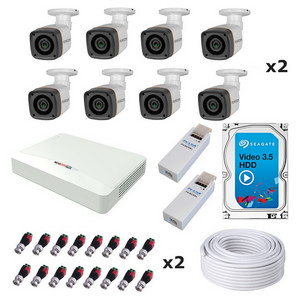 Комплект уличного видеонаблюдения на 16 камер 2Мп NOVIcam KIT AHD 16×2Мп Out