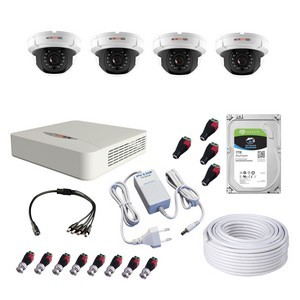 Комплект внутреннего видеонаблюдения на 4 камеры 1 Мп NOVIcam KIT AHD 4×1Мп In