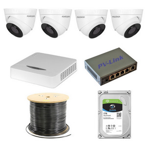Комплект уличного видеонаблюдения на 4 камеры 2Мп NOVIcam KIT IP 4×2Мп Out