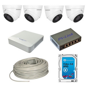 Комплект внутреннего видеонаблюдения на 4 камеры 4Мп NOVIcam KIT IP 4×4Мп In