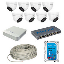 Комплект внутреннего видеонаблюдения на 8 камер 2Мп NOVIcam KIT IP 8×2Мп In